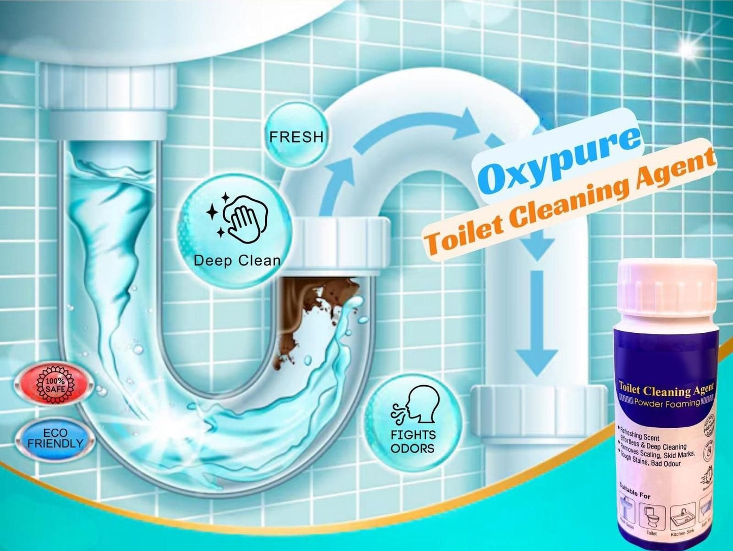 Toilet Cleaning Agent 100 gm (BUY1GET1)